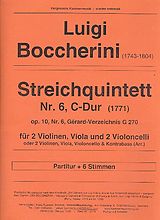 Luigi Boccherini Notenblätter Quintett C-Dur Nr.6 op.10,6 G270 für