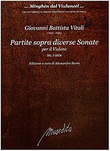 Giovanni Battista Vitali Notenblätter Partite sopra diverse Sonate di Gio