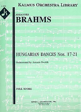 Johannes Brahms Notenblätter Hungarian Dances nos.17-21