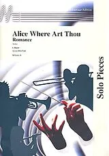 Ascher Notenblätter Alice where art Thou Romanze für