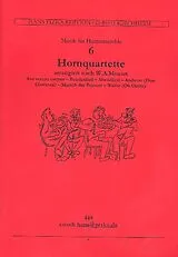 Wolfgang Amadeus Mozart Notenblätter 6 Quartette nach Mozart für 4 Hörner