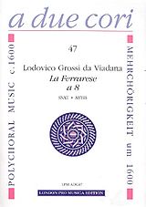 Lodovico Grossi da Viadana Notenblätter La Ferrarese à 8 für 8 Instrumente