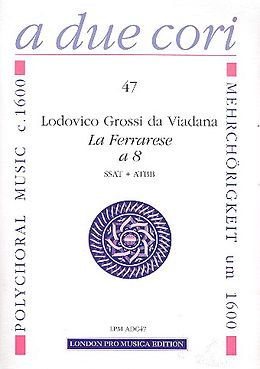 Lodovico Grossi da Viadana Notenblätter La Ferrarese à 8 für 8 Instrumente