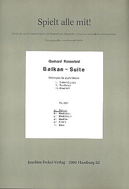 Gerhard Rosenfeld Notenblätter Balkan-Suite für 2 Mandolinen, Mandola