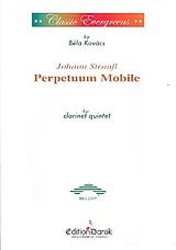 Johann (Sohn) Strauss Notenblätter Perpetuum mobile for clarinet in Eb