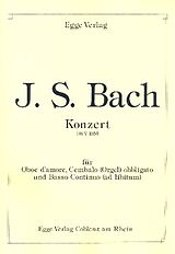 Johann Sebastian Bach Notenblätter Konzert BWV1055 für Oboe damore