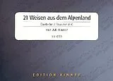  Notenblätter 21 Weisen aus dem Alpenland