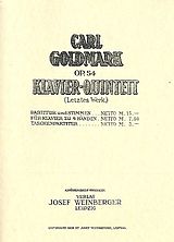 Carl Goldmark Notenblätter Quintett E-Dur Nr.2 op.54
