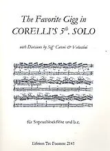 Arcangelo Corelli Notenblätter Gigg der Sonate Nr.4 mit Variationen von Cateni und Valentini