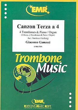 Giacomo Ganassi Notenblätter Canzon Terza a 4 für 4 Posaunen (2 Posaunen