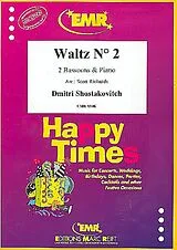 Dimitri Schostakowitsch Notenblätter Walzer Nr.2 für 2 Fagotte und Klavier