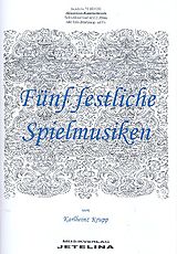Karlheinz Krupp Notenblätter 5 festliche Spielmusiken für Akkordeon