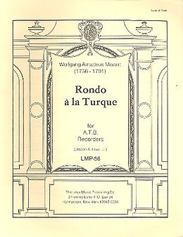 Wolfgang Amadeus Mozart Notenblätter Rondo à la turque for 3 recorders (ATB)