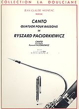 Ryszard Paciorkiewicz Notenblätter Canto für 4 Fagotte