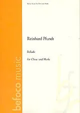 Reinhard Pfundt Notenblätter Ballade für Oboe und Harfe