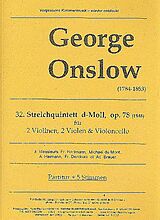 George Onslow Notenblätter Quintett d-Moll op.78