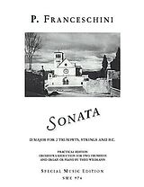 Petronio Franceschini Notenblätter Sonate D-Dur für 2 Trompeten, Streicher und Bc