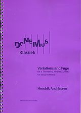 Hendrik Andriessen Notenblätter Variationen und Fuge über ein Thema