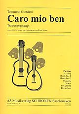 Tommaso Giordani Notenblätter Caro mio ben für Sopran und Zupforchester