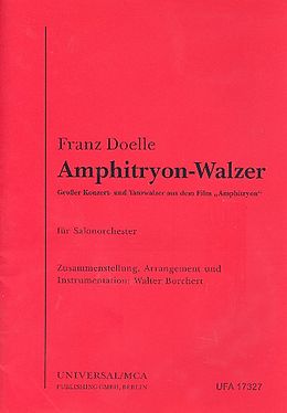 Franz Doelle Notenblätter Amphitryon-Walzerfür Salonorchester