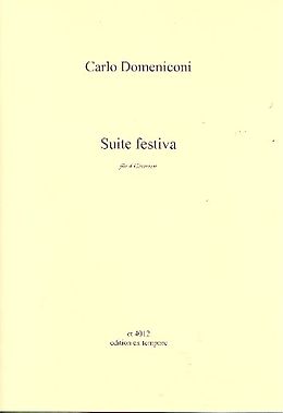 Carlo Domeniconi Notenblätter Suite festiva for 4 guitars