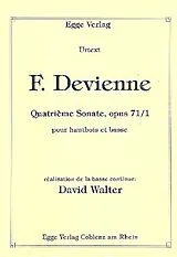 Francois Devienne Notenblätter Quatrième Sonate op.71,1