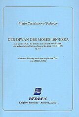Mario Castelnuovo-Tedesco Notenblätter Der Diwan des Moses-Ibn-Ezra