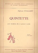 Alphonse Stallaert Notenblätter Quintette pour saxophone alto, 2 violons