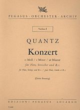 Johann Joachim Quantz Notenblätter Konzert c-Moll
