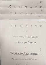  Notenblätter Sonata a tre op.1 per 2 violini