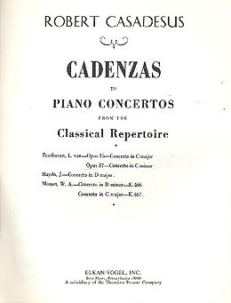 Ludwig van Beethoven Notenblätter Cadenza to the Piano Concerto in c Minor po.37