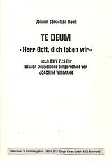 Johann Sebastian Bach Notenblätter Te Deum nach BWV725 für 2