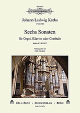 Johann Ludwig Krebs Notenblätter 6 Sonaten KrebsWV832-837