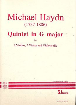 Johann Michael Haydn Notenblätter Qunitet G major for 2 violins