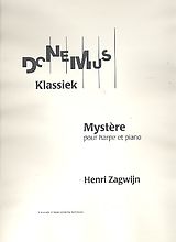 Henri Zagwijn Notenblätter Mystere for harp and piano