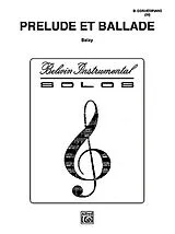 Guillaume Balay Notenblätter Prelude and Ballade for cornet