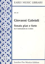 Giovanni Gabrieli Notenblätter Sonata pian e forte for 8 instruments