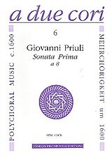 Giovanni Priuli Notenblätter Sonata prima a 8 für 8 Instrumente