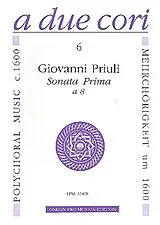 Giovanni Priuli Notenblätter Sonata prima a 8 für 8 Instrumente