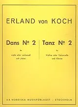 Erland von Koch Notenblätter Dans no.2 for