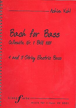 Johann Sebastian Bach Notenblätter Suite Nr.1 BWV1007für E-Bass