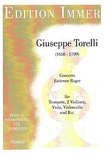 Giuseppe Torelli Notenblätter Konzert Estienne Roger D-Dur