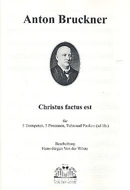 Anton Bruckner Notenblätter Christus factus est für 3 Trompeten
