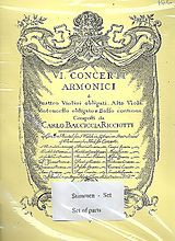 Unico Wilhelm van Wassenaer Notenblätter 6 Concerti Armonici
