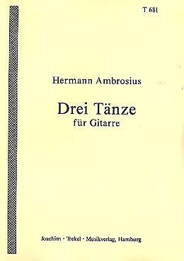 Hermann Ambrosius Notenblätter 3 Tänze
