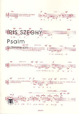 Iris Szeghy Notenblätter Psalm für Gesang