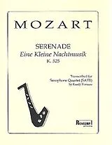 Wolfgang Amadeus Mozart Notenblätter Eine kleine Nachtmusik KV525 für 4 Saxophone
