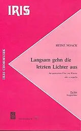 Heinz Noack Notenblätter Langsam gehn die letzten Lichter aus
