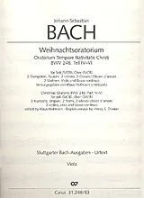 Johann Sebastian Bach Notenblätter Weihnachtsoratorium BWV248 Teil 4-6