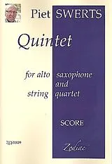 Piet Jozef Swerts Notenblätter Quintet for alto saxophone